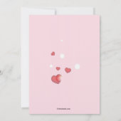 Herzecke Valentinstag Einladung (Rückseite)