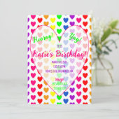 Herzeinladung Einladung (Stehend Vorderseite)