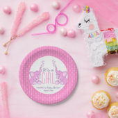 Herzelefanten Mädchen Duschpapier Teller (Party)