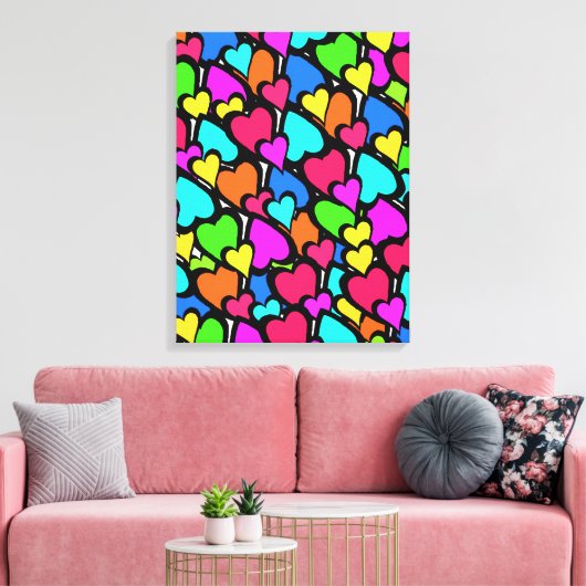 Herzen 2011 leinwanddruck (Insitu (Wohnzimmer))
