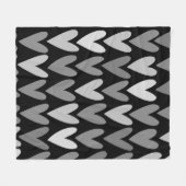 Herzen 4 fleecedecke (Vorderseite (Horizontal))