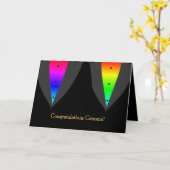 Herzen Aglow mit Stolz-homosexueller Karte (Gelbe Blume)