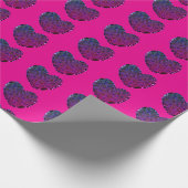 Herzen als Fliesen Geschenkpapier (Ecke)