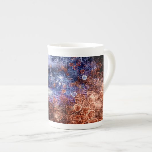 Herzen auf der Tasse für Straßenspezialitäten (Vorderseite Rechts)