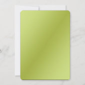 Herzen auf Limonen Falten mit Türkis-Einladung Einladung (Rückseite)