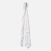 Herzen aus Gold Krawatte (Rückseite)