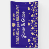 Herzen! Banner für benutzerdefinierte Verlobung Gl (Vertikal)