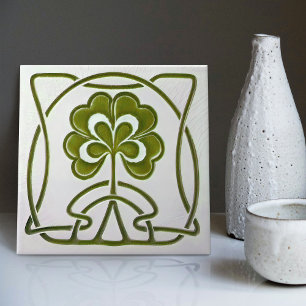 Herzen Blumen Art Nouveau Vintage Dekor Wessel Cer Fliese