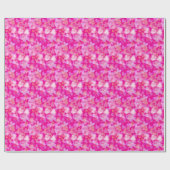 Herzen Bokeh-Muster Rosa Geschenkpapier (Flach)
