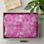 Herzen Bokeh-Muster Rosa Seidenpapier (Geschenk)