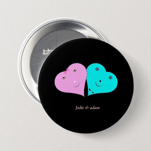 HERZEN BUTTON (Vorne & Hinten)