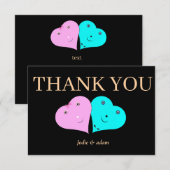 HERZEN DANKESKARTE (Vorne/Hinten)