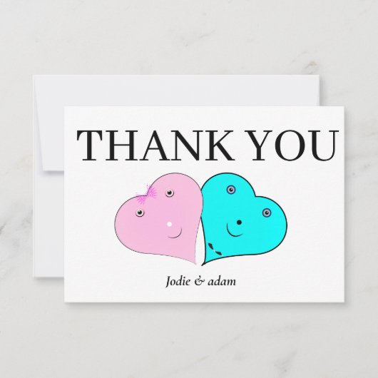 HERZEN DANKESKARTE (Vorderseite)