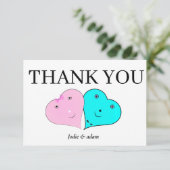 HERZEN DANKESKARTE (Stehend Vorderseite)