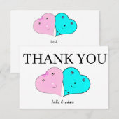 HERZEN DANKESKARTE (Vorne/Hinten)