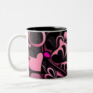 Herzen der Liebe 11 Zweifarbige Tasse