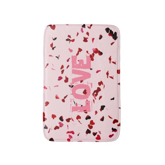 Herzen der Liebe Badematte (Vorderseite Vertikal)