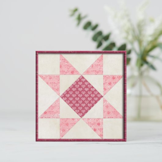 Herzen der Liebe Einladung (Stehend Vorderseite)