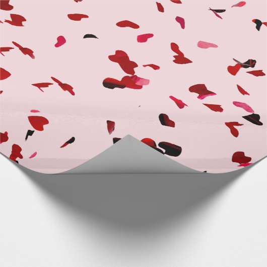 Herzen der Liebe Geschenkpapier (Ecke)