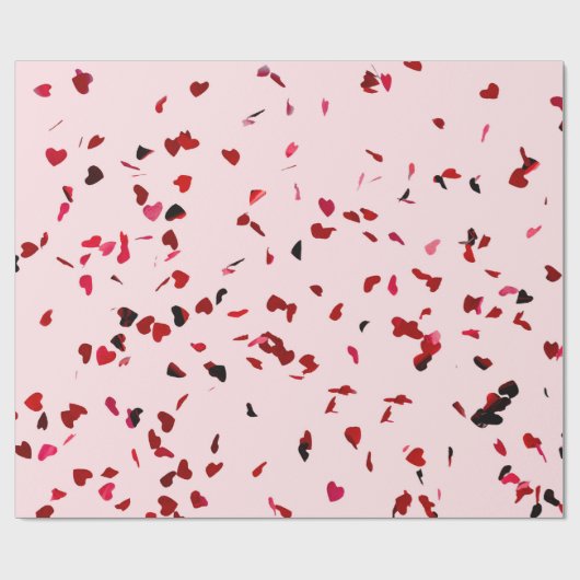 Herzen der Liebe Geschenkpapier (Flach)