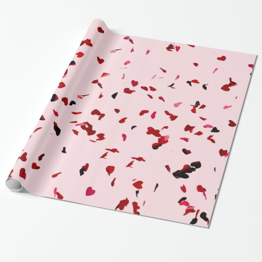 Herzen der Liebe Geschenkpapier (Ungerollt)