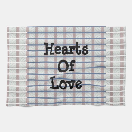 Herzen der Liebe Geschirrtuch (Horizontal)