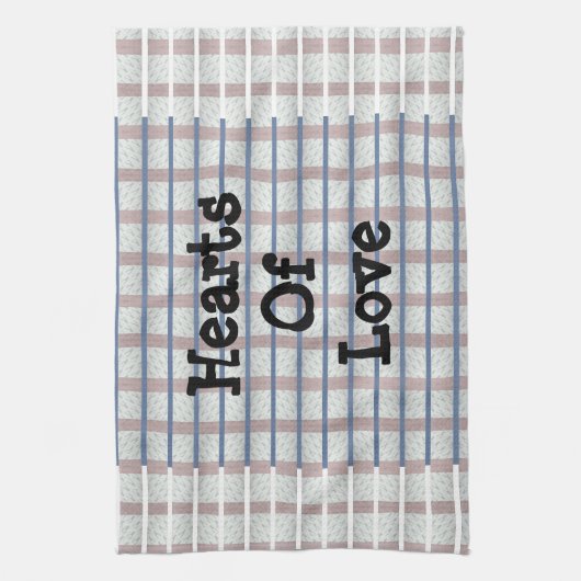 Herzen der Liebe Geschirrtuch (Vertikal)
