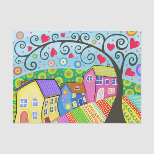 Herzen der Liebe Nachbarschaft! Seidenpapier (Vorderseite)