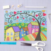 Herzen der Liebe Nachbarschaft! Seidenpapier (Handwerk)