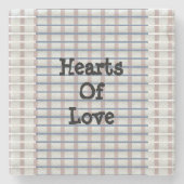 Herzen der Liebe Steinuntersetzer (Vorderseite)