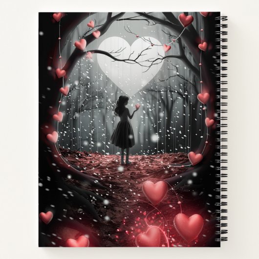 Herzen der Liebe und Hoffnung Notizblock (Rückseite)