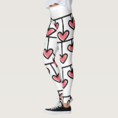 Herzen der Liebe Valentinstag Leggings (Links)