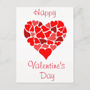 Herzen der Liebe Valentinstag Postkarte