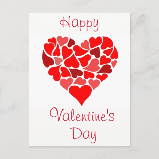Herzen der Liebe Valentinstag Postkarte (Vorderseite)