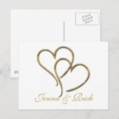 Herzen des Goldes Postkarte (Vorne/Hinten)