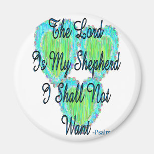 Herzen des Psalms 23 Magnet