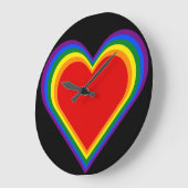 Herzen des Stolzes Große Wanduhr (Winkel)