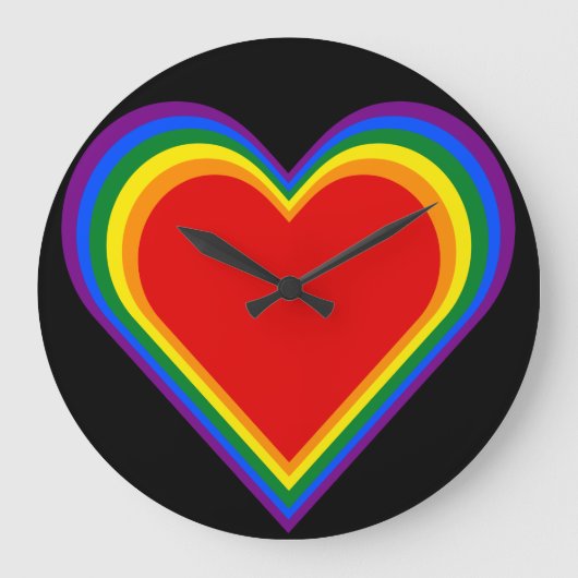 Herzen des Stolzes Große Wanduhr (Vorderseite)