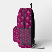 Herzen Design Bedruckter Rucksack (Rechts)