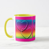 Herzen eines Regenbogens Tasse (Links)