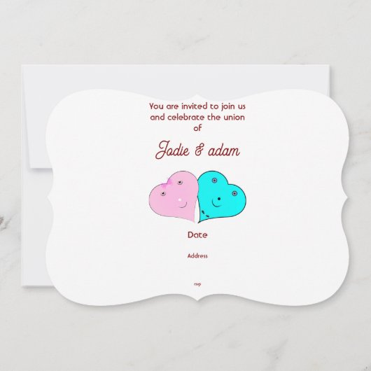 HERZEN EINLADUNG (Rückseite)