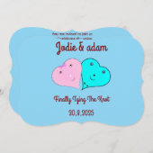 HERZEN EINLADUNG (Vorne/Hinten)