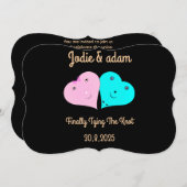 HERZEN EINLADUNG (Vorne/Hinten)