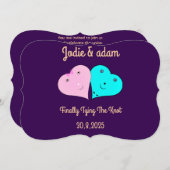 HERZEN EINLADUNG (Vorne/Hinten)