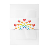 Herzen Einladungsbanderole (Vorderseite Beispiel)