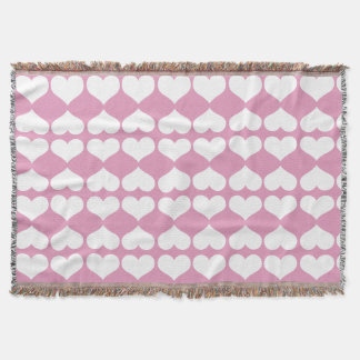 Herzen Erröten Rosa und Weiße Geometrie Decke