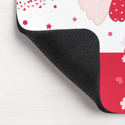 Herzen feenhaft mousepad (Ecke)