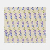 Herzen Fleecedecke (Vorderseite (Horizontal))