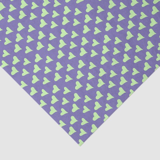 Herzen für Dekoupage Green und Lila Seidenpapier (Ausschnitt)