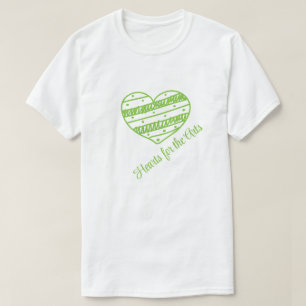 Herzen für die Kunst, Green Heart Art Unterstützun T-Shirt